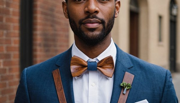 L'art de porter un noeud papillon en bois avec style